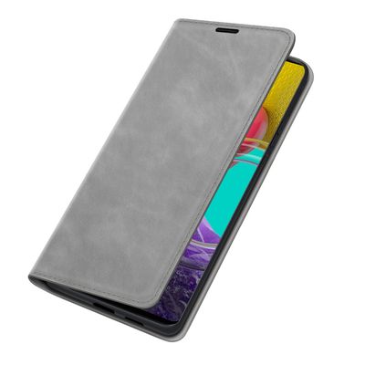 Cazy Wallet Magnetic Hoesje geschikt voor Samsung Galaxy M53 - Grijs