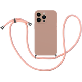 TPU Hoesje met Koord geschikt voor iPhone 14 Pro Max - Roze