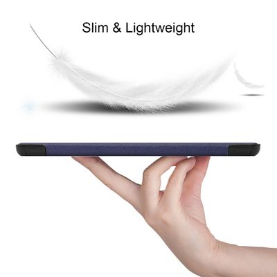 Cazy TriFold Hoes met Auto Slaap/Wake geschikt voor Samsung Galaxy Tab S9+ / S9 FE+ - Blauw