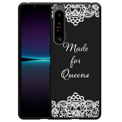 Cazy Hoesje Zwart geschikt voor Sony Xperia 1 IV - Made for queens