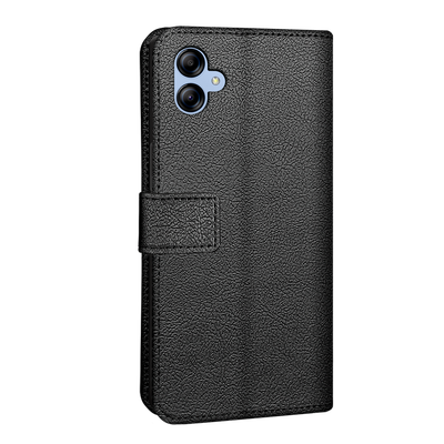 Cazy Wallet Classic Hoesje geschikt voor Samsung Galaxy A04e - Zwart