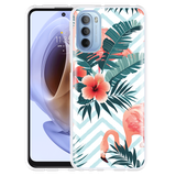 Hoesje geschikt voor Motorola Moto G41 - Flamingo Flowers