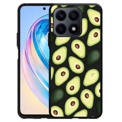 Cazy Hoesje Zwart geschikt voor Honor X8a Avocado's