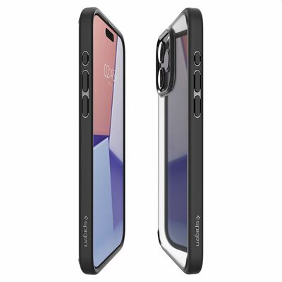 Hoesje geschikt voor iPhone 15 Pro Max Spigen Ultra Hybrid Case - Zwart