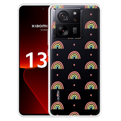 Cazy Hoesje geschikt voor Xiaomi 13T/13T Pro Regenboog Patroon