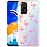 Hoesje geschikt voor Xiaomi Redmi Note 11/11S - Flamingo