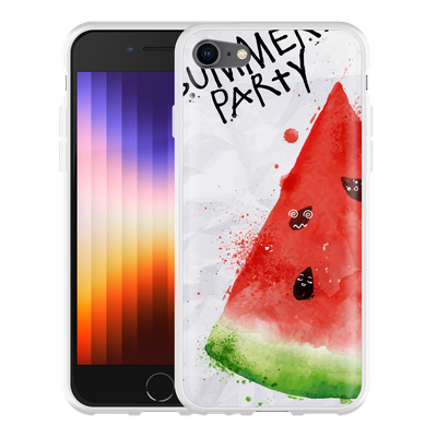 Cazy Hoesje geschikt voor iPhone SE 2022 - Watermeloen Party