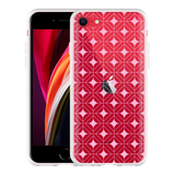 Hoesje geschikt voor iPhone SE 2020 - Geometrisch Pink