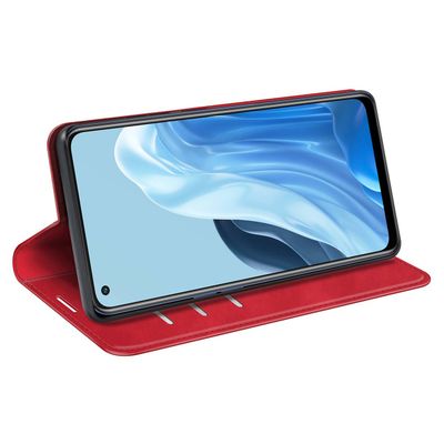 Cazy Wallet Magnetic Hoesje geschikt voor Oppo Find X5 Lite - Rood