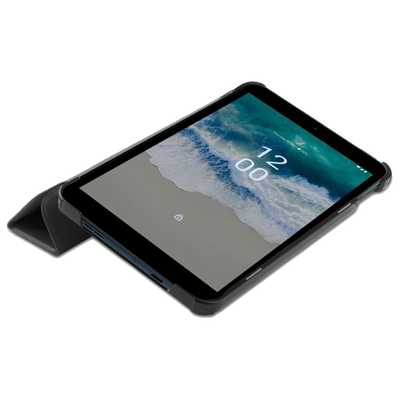 Cazy TriFold Hoes geschikt voor Nokia T10 - Zwart
