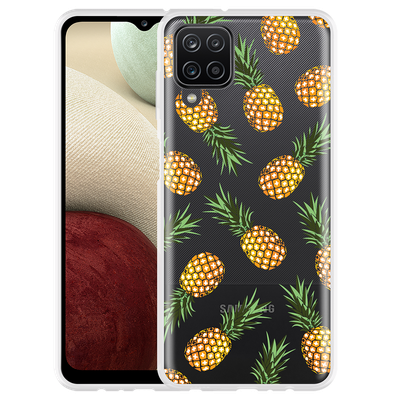 Cazy Hoesje geschikt voor Samsung Galaxy A12 - Ananas