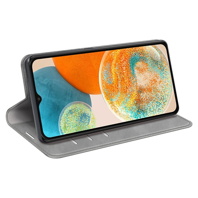 Cazy Wallet Magnetic Hoesje geschikt voor Samsung Galaxy A24 4G - Grijs