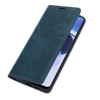 Cazy Wallet Magnetic Hoesje geschikt voor Realme C35 - Blauw