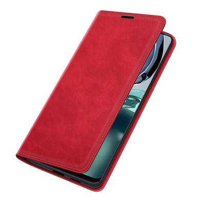 Cazy Wallet Magnetic Hoesje geschikt voor Motorola Moto G62 5G - Rood