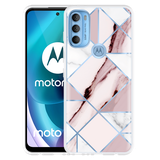 Hoesje geschikt voor Motorola Moto G71 - Roze Marmer
