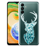 Hoesje geschikt voor Samsung Galaxy A04s - Art Deco Deer
