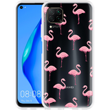 Hoesje geschikt voor Huawei P40 Lite - Flamingo