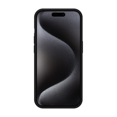 Just in Case iPhone 15 Pro - Soft TPU Case with Necklace Strap - Black