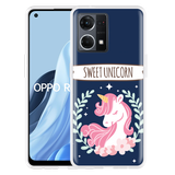 Hoesje geschikt voor Oppo Reno 7 - Sweet Unicorn