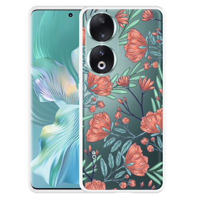 Cazy Hoesje geschikt voor Honor 90 Poppy Roses