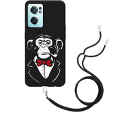 Hoesje met Koord Zwart geschikt voor OnePlus Nord CE2 - Smoking Chimp