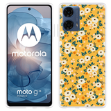 Hoesje geschikt voor Motorola Moto G04/G04s/G24/G24 Power Vintage Bloemenprint