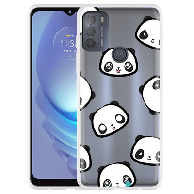 Cazy Hoesje geschikt voor Motorola Moto G50 - Panda Emotions