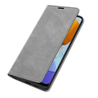 Cazy Wallet Magnetic Hoesje geschikt voor Samsung Galaxy M23 - Grijs