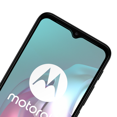 Cazy Full Cover Glass Screen Protector geschikt voor Motorola Moto G10/G20/G30 - Zwart