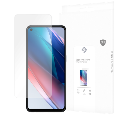 Cazy Tempered Glass Screen Protector geschikt voor Oppo Find X3 Lite - Transparant