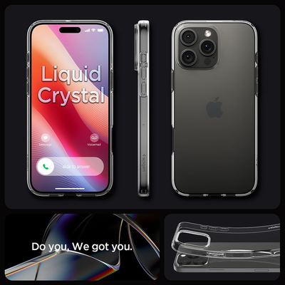 Spigen Hoesje geschikt voor iPhone 16 Pro - Liquid Crystal - Transparant