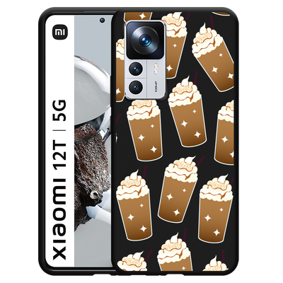 Cazy Hoesje Zwart geschikt voor Xiaomi 12T/12T Pro - Frappuccino's