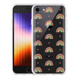 Hoesje geschikt voor iPhone SE 2022 - Regenboog Patroon