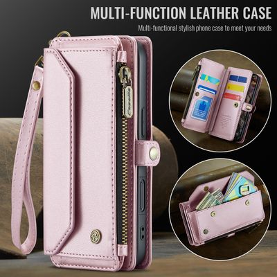 Caseme Case iPhone 16 - Crossbody Wallet Case - Pink