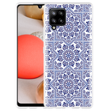 Hoesje geschikt voor Samsung Galaxy A42 - Delfts Blauw II