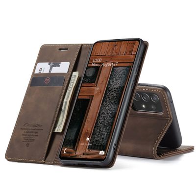 CASEME Samsung Galaxy A73 Retro Wallet Case - Coffee