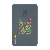 Xtorm Powerbank 10.000mAh Grijs - Design - Doodle Cat