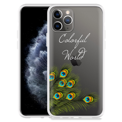 Cazy Hoesje geschikt voor iPhone 11 Pro - Peacock World