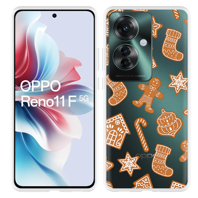 Cazy Hoesje geschikt voor Oppo Reno11 F Christmas Cookies