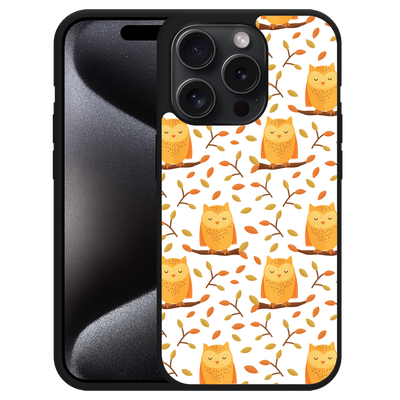 Cazy Hardcase Hoesje geschikt voor iPhone 15 Pro Cute Owls