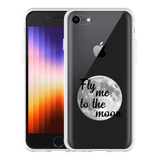 Hoesje geschikt voor iPhone SE 2022 - Fly Me To The Moon