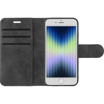 Cazy Uitneembaar Wallet Hoesje voor iPhone SE 2022 - Magnetisch 2-in-1 Hoesje met Pasvakjes - Zwart