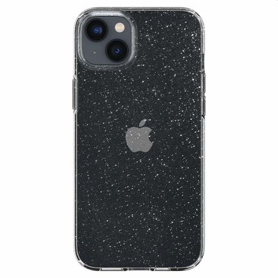 Hoesje geschikt voor Apple iPhone 14 Plus - Spigen Liquid Crystal Glitter - Transparant