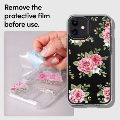 Spigen Hoesje geschikt voor iPhone 12 Mini - Cyrill Cecile - Pink Floral