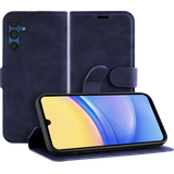 Premium Wallet Hoesje geschikt voor Samsung Galaxy A15 / A15 5G - Blauw