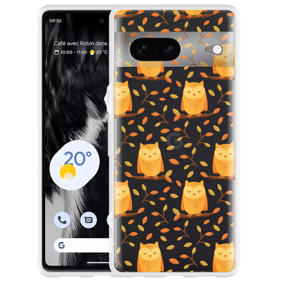 Cazy Hoesje geschikt voor Google Pixel 7 - Cute Owls