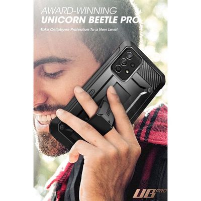 Supcase Unicorn Beetle Pro Hoesje geschikt voor Samsung Galaxy A52 / A52s - Met ingebouwde screen protector - Zwart