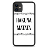 Hardcase hoesje geschikt voor iPhone 11 - Hakuna Matata black