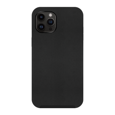 Cazy Hoesje geschikt voor iPhone 14 Pro - Rugged Texture TPU - Zwart