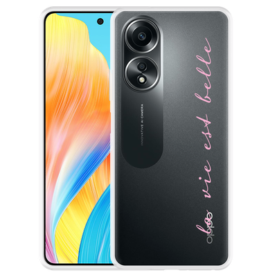 Cazy Hoesje geschikt voor Oppo A58 4G La Vie Est Belle